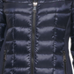 Calvin Klein Women's Hooded Down Packable Puffer Coat Blue Size Large