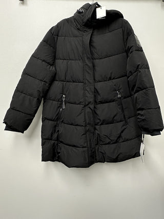 Calvin Klein Women's Hooded Puffer Coat Black Size XL