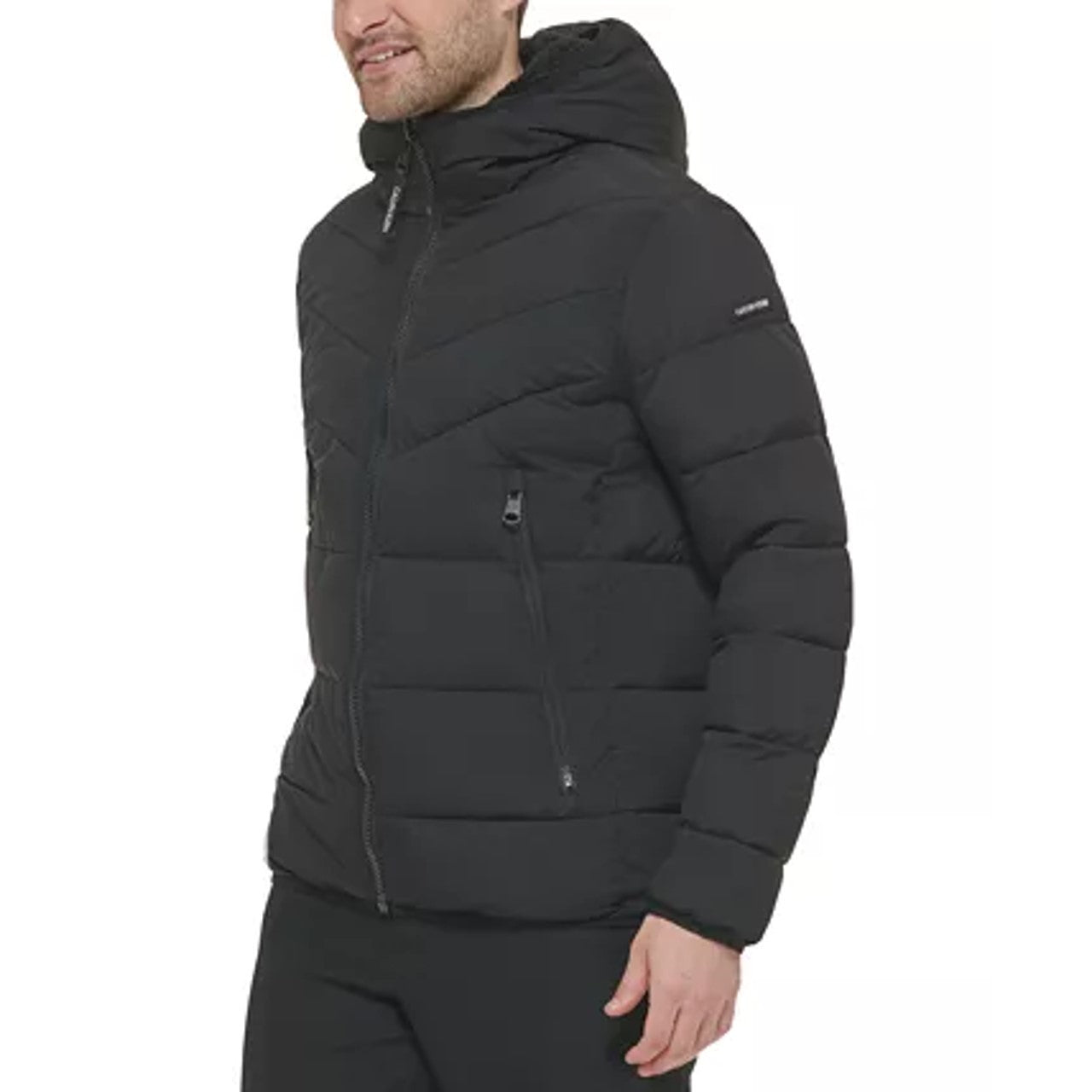 Calvin Klein Men's Chevron Stretch Jacket Gray Size Large