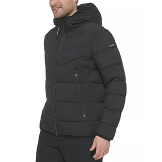 Calvin Klein Men's Chevron Stretch Jacket Gray Size Large