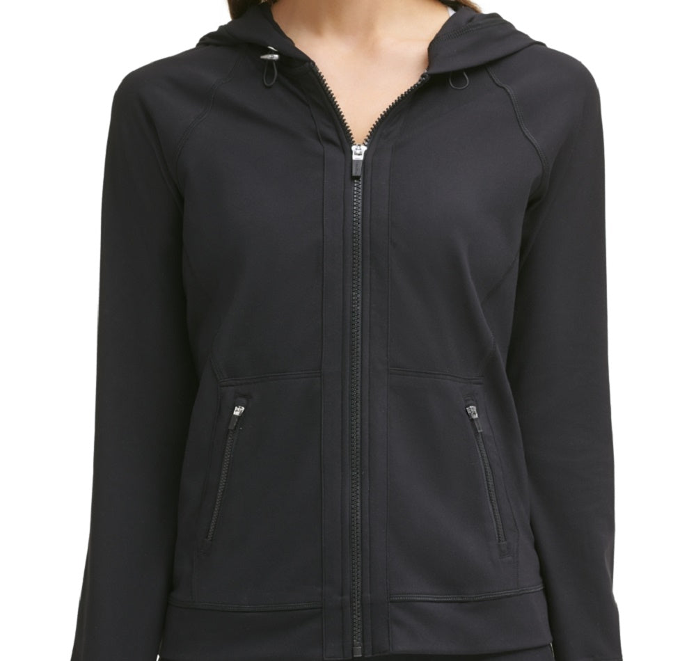Calvin Klein Women's Hooded Jacket Black Size Small