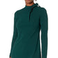 Calvin Klein Women's Long Sleeve Dress with Tie Neck Detail Green Size 10