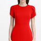 Calvin Klein Women's Tulip Sleeve Sheath Dress Red Size 4