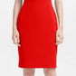 Calvin Klein Women's Tulip Sleeve Sheath Dress Red Size 4