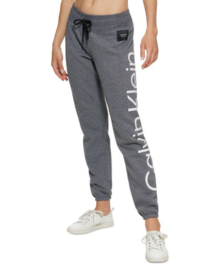 Calvin Klein Women's Jumbo Logo Jogger Pants Gray Size L