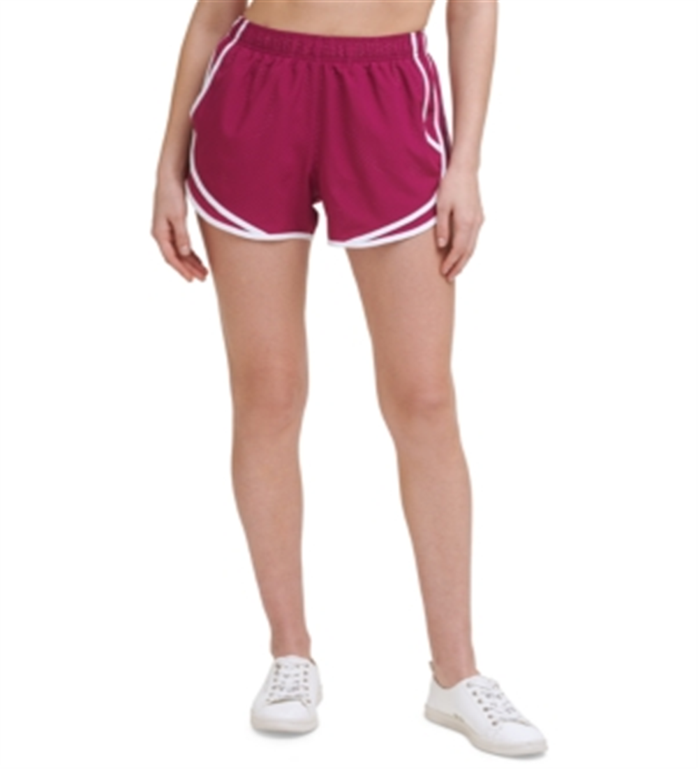 Calvin Klein Women's Performance Perforated Shorts Pink Size XL