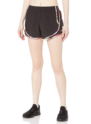 Calvin Klein Women's Perforated Shorts Black Lime Size Large