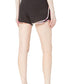 Calvin Klein Women's Perforated Shorts Black Lime Size Large
