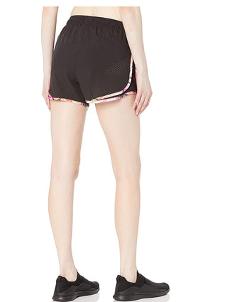 Calvin Klein Women's Perforated Shorts Black Lime Size Large