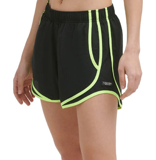 Calvin Klein Women's Performance Perforated Shorts Black Size Small