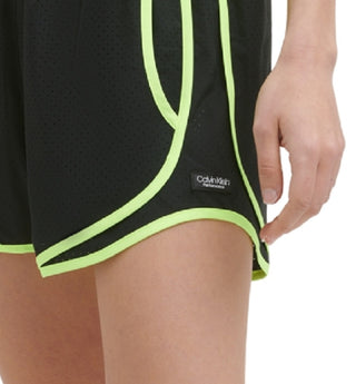 Calvin Klein Women's Performance Perforated Shorts Black Size Small
