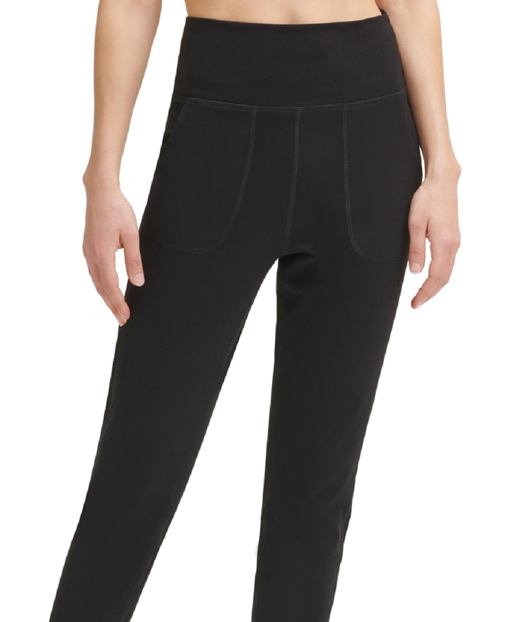 Calvin Klein Women's Performance Slim Fit Full Length Jogger Pants Black Size Large