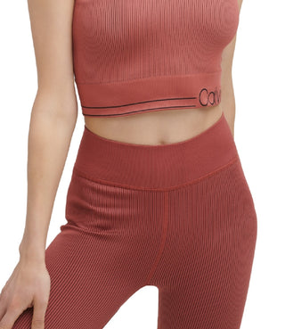 Calvin Klein Women's Impact Crop Top Brown Size Medium