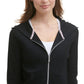 Calvin Klein Women's Zip Front Hoodie Black Size Medium