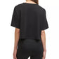 Calvin Klein Women's Rainbow Logo Crop Top Black Size Medium