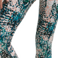 Calvin Klein Women's Performance Printed High Waist Length Leggings Green Size M