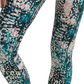 Calvin Klein Women's Performance Printed High Waist Length Leggings Green Size M