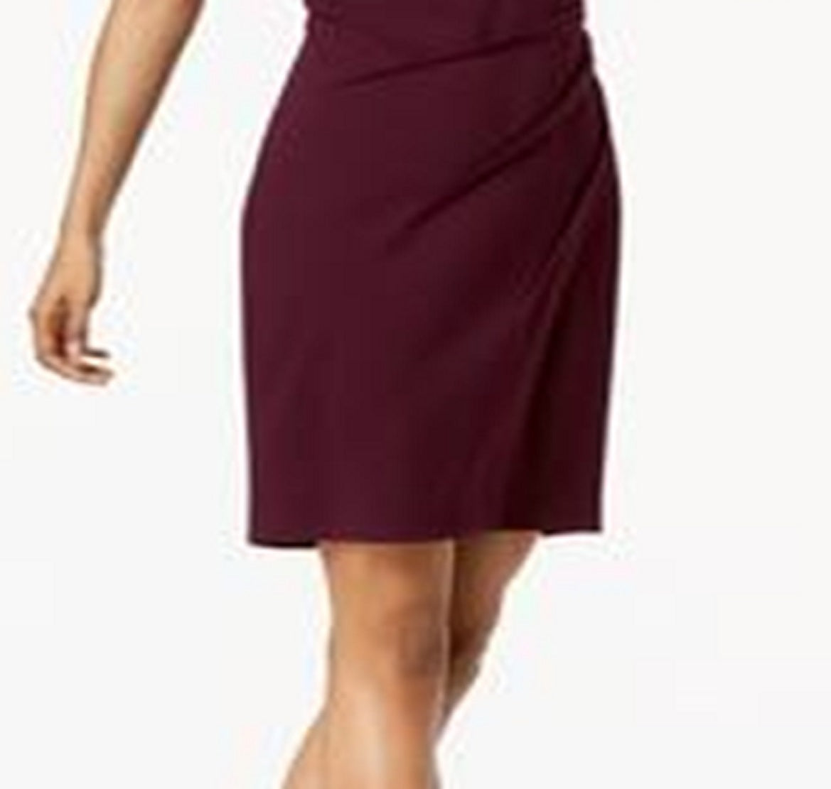 Calvin Klein Women's Sunburst Sheath Dress Purple Size 8