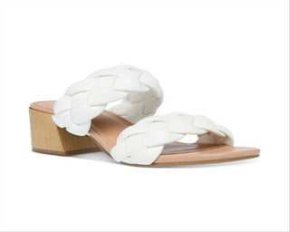 Dv Dolce Vita Women's Stacey Plush Braided Sandals White Size 8.5M