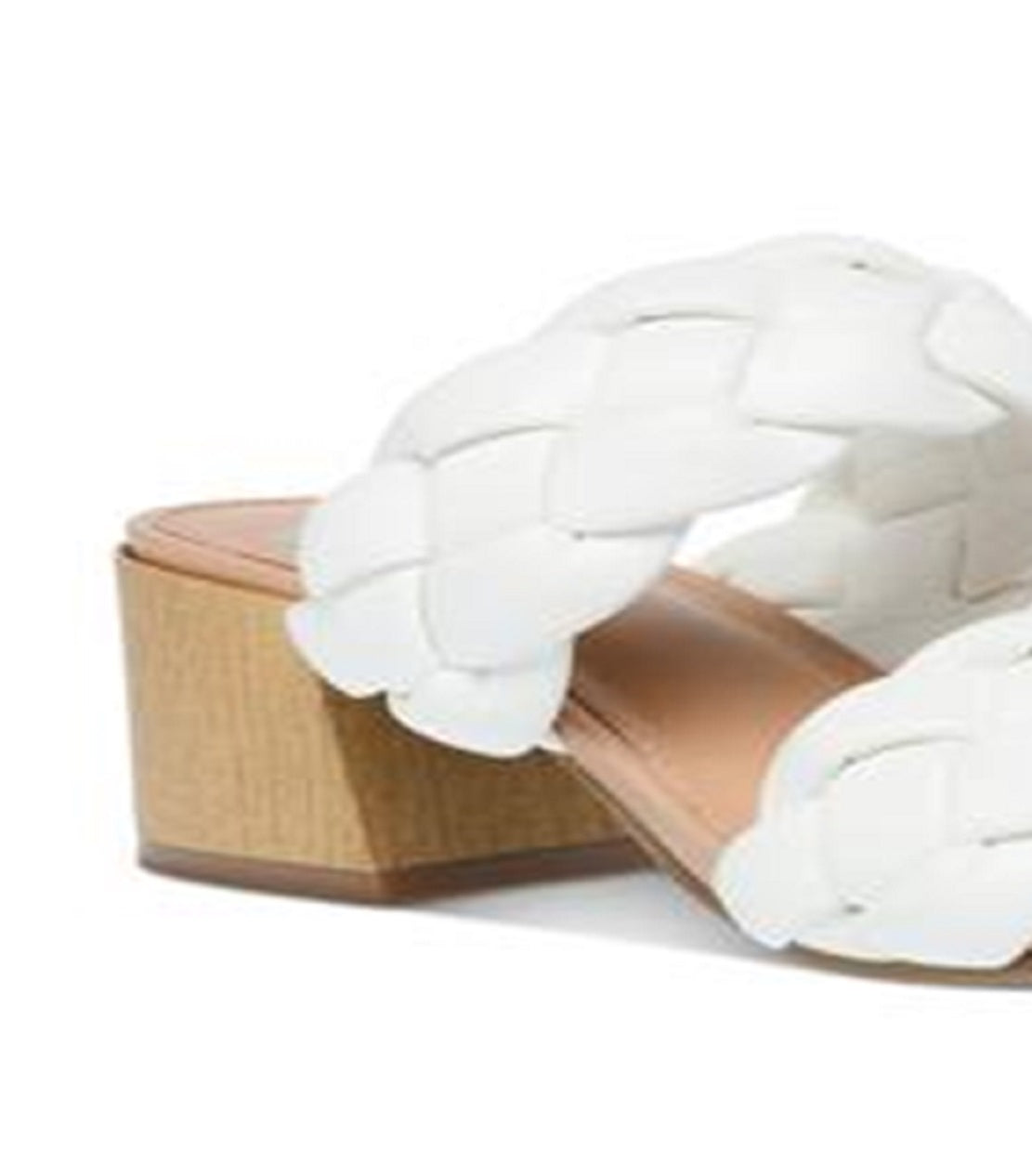 Dv Dolce Vita Women's Stacey Plush Braided Sandals White Size 8.5M