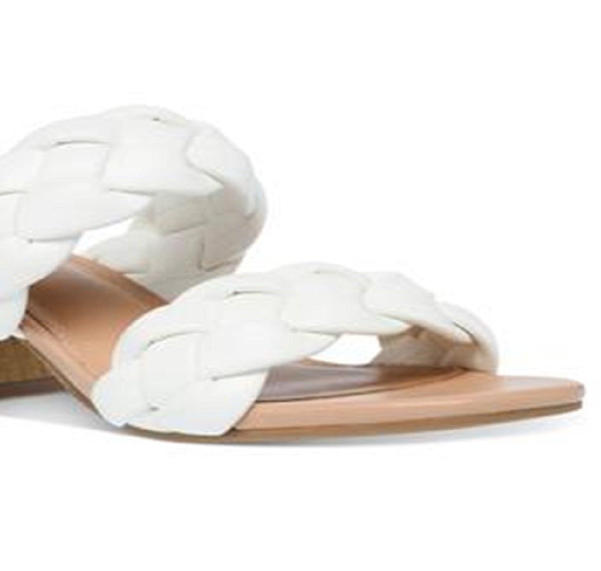 Dv Dolce Vita Women's Stacey Plush Braided Sandals White Size 8.5M