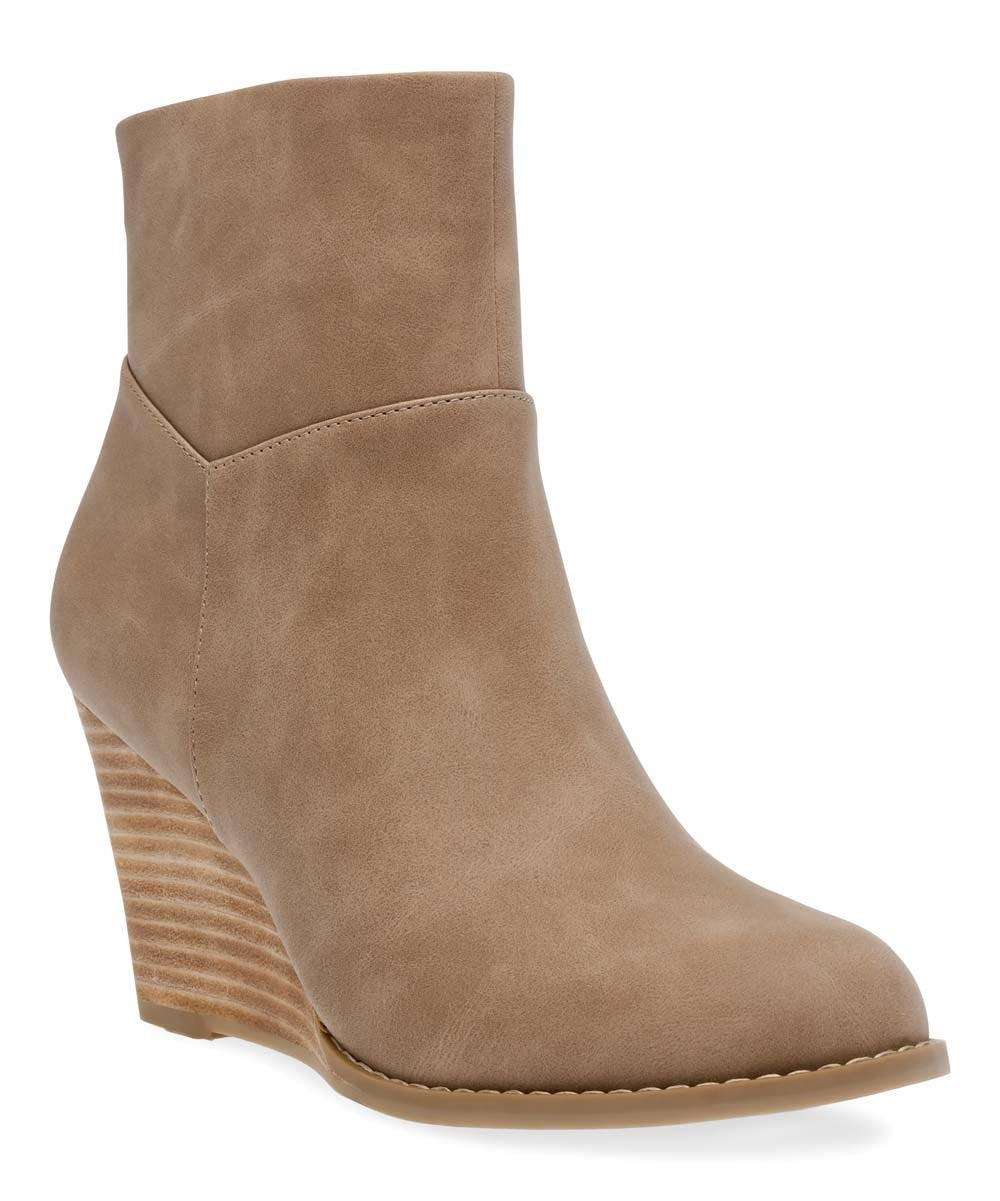 Dolce Vita Women's Gessy Wedge Booties Brown Size 6 M