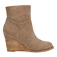 Dolce Vita Women's Gessy Wedge Booties Brown Size 6 M