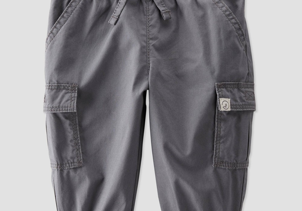 Little Planet by Carter’s Organic Baby Boys' Cargo Pants Gray 12M