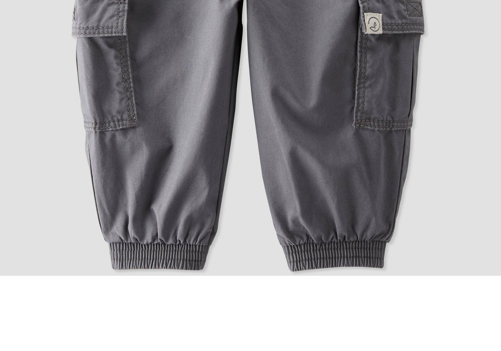 Little Planet by Carter’s Organic Baby Boys' Cargo Pants Gray 12M