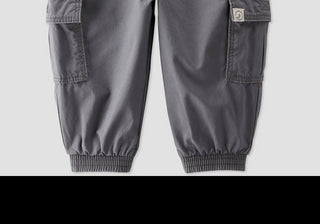 Little Planet by Carter’s Organic Baby Boys' Cargo Pants Gray 12M