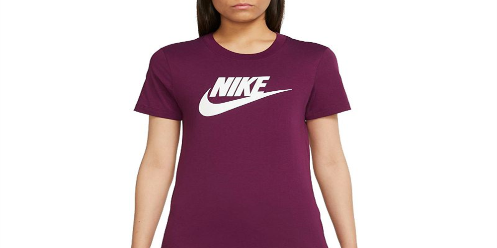Nike Women's Sportswear Essential T-Shirt Wine Size X-Large