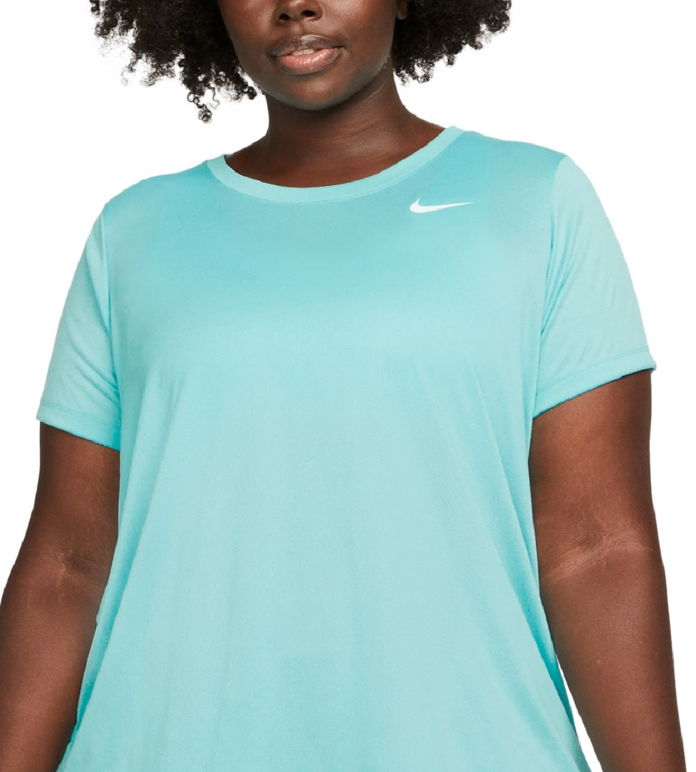 Nike Women's Plus Dry Legend Training Top Blue Size 1X