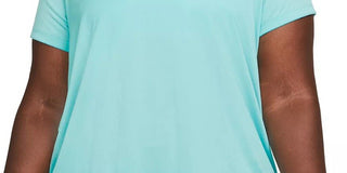 Nike Women's Dri FIT Short Sleeve Crewneck Training Tee Green Size 3X