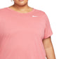 Nike Women's Dry Legend Training Top Pink Size 1X
