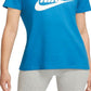 Nike Women's Sportswear Essential T-Shirt Blue Size Small