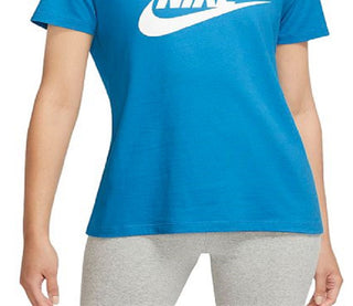 Nike Women's Sportswear Essential T-Shirt Blue Size Small