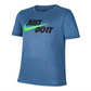 Nike Boy's Dri FIT JDI XDye Short Sleeve T-Shirt Blue Size Medium