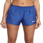 Nike Women's Dri FIT 10K Americana Running Shorts Blue Size Large