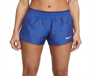 Nike Women's Dri FIT 10K Americana Running Shorts Blue Size Large