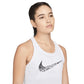 Nike Women's White Swoosh Run Tank Size Medium