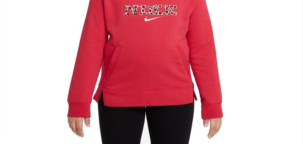 Nike Girl's Pullover Hoodie Red Size X-Large