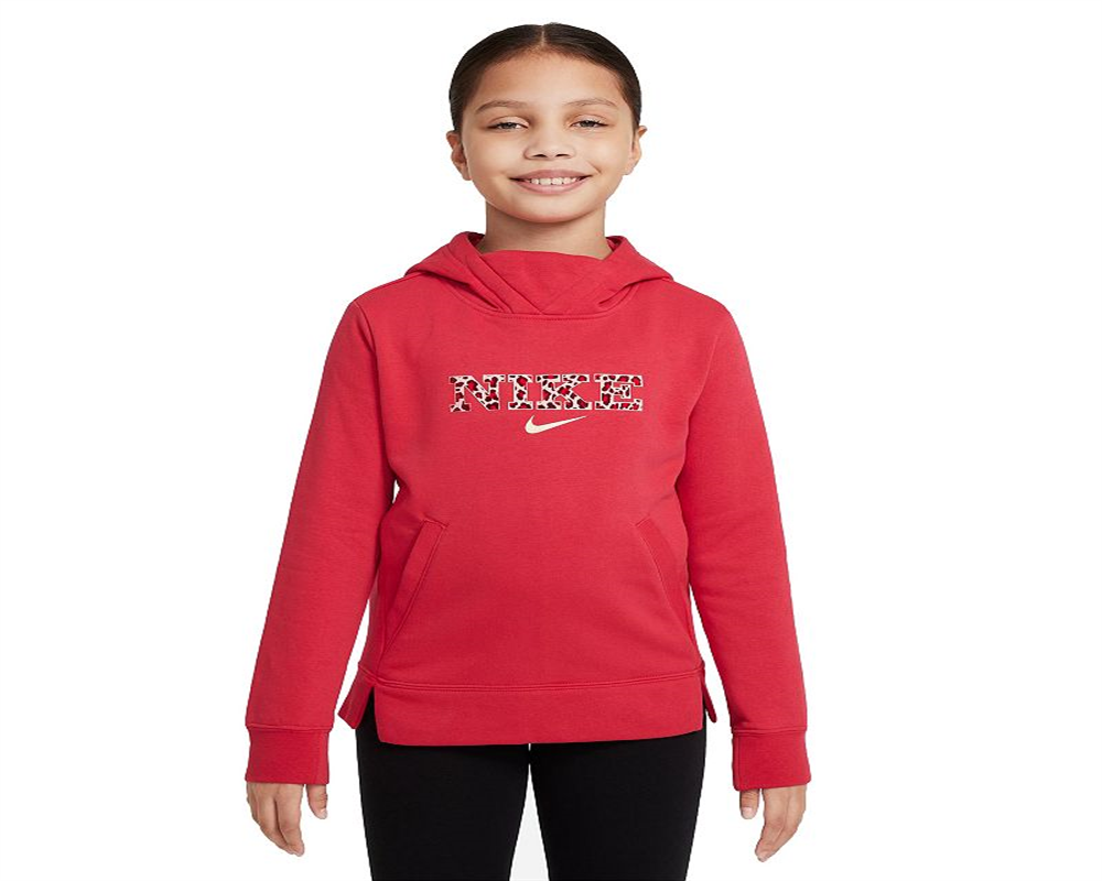 Nike Girl's Pullover Hoodie Red Size X-Large