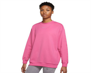 Nike Women's Therma IT All Time Fleece Crewneck Sweatshirt Pink Size Medium