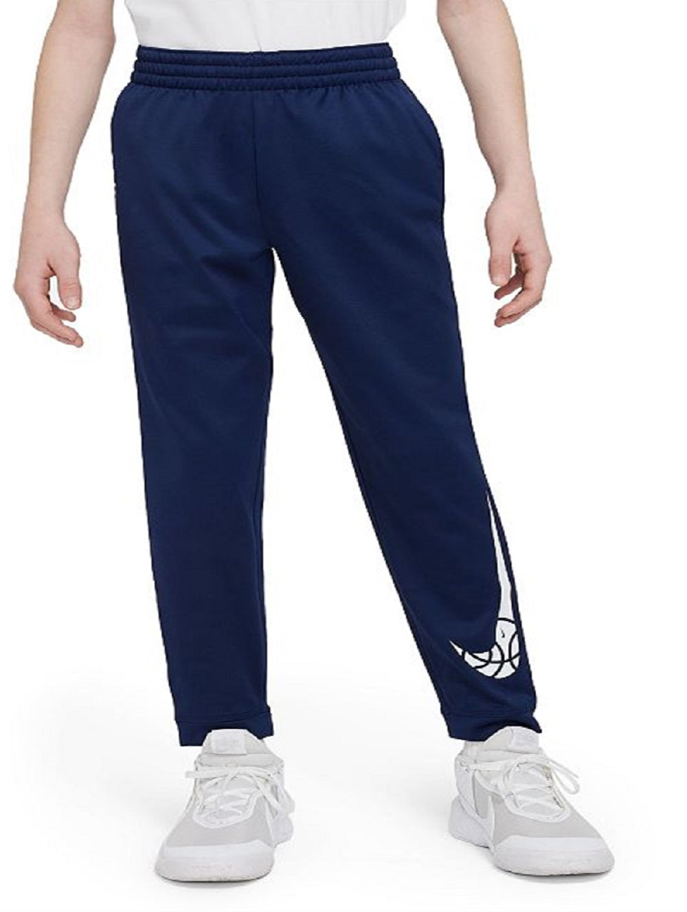 Nike Boy's Therma FIT Basketball Pants Blue Size Medium