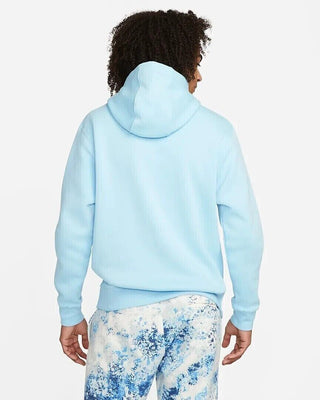 Nike Men's Club Zip Up Logo Hoodie Blue Size X-Large