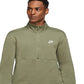 Nike Women's Sportswear Club Half Zip Pullover Green Size Medium