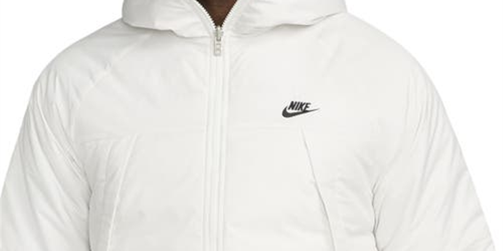 Nike Women's Sportswear Therma FIT Legacy Reversible Jacket Gray Size Medium