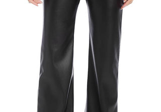 Karen Kane Wide Leg Faux Leather Pants Black
