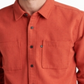 Junk Food Men's Long Sleeve Double Pocket Woven Shirt Red Size Small