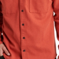 Junk Food Men's Long Sleeve Double Pocket Woven Shirt Red Size Small